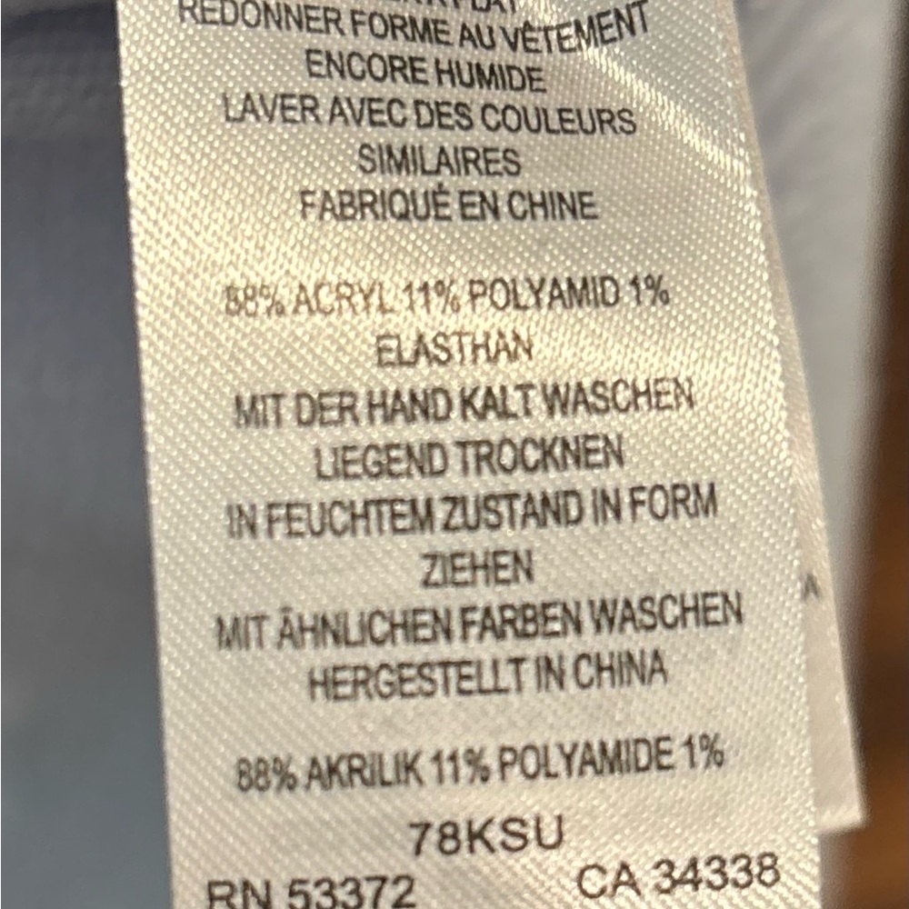 French Connection Women’s Baby Blue Sweater Rn#53372 Sz Small - Picture 7 of 7